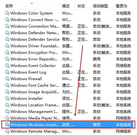 Windows Modules Installer 服务