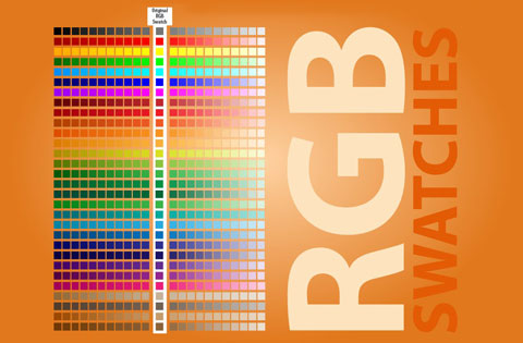 RGB颜色查询对照表（常用RGB三原色数值）