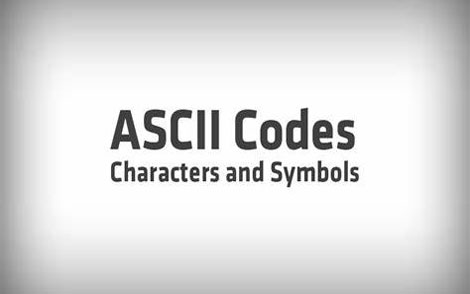 ASCII码对照表