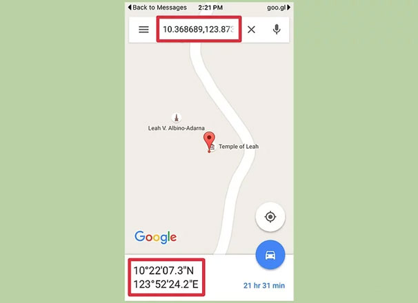 移动端查询谷歌地图经纬度
