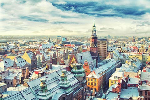 波兰城市风景