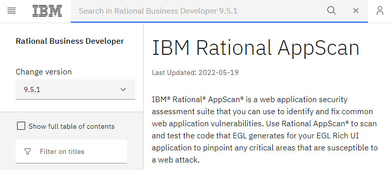 IBM Rational AppScan