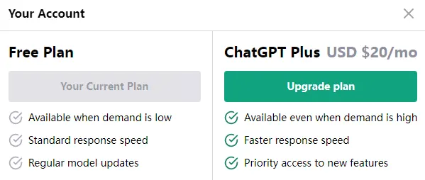 选择Upgrade plan