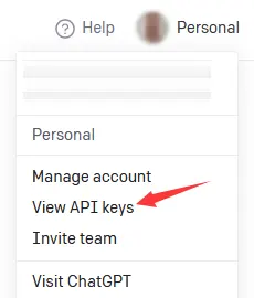 View API keys