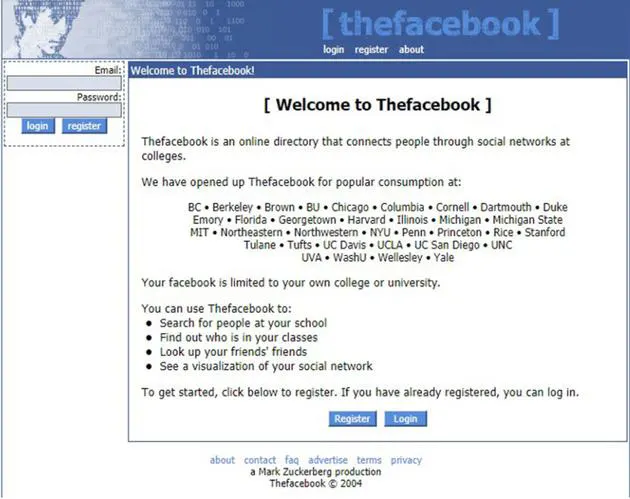 Thefacebook网站