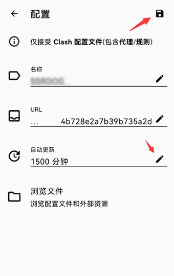 Clash Meta 的配置页面