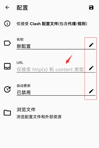 手工修改配置并导入订阅节点