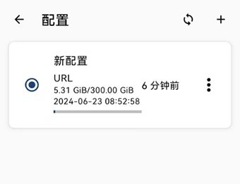 勾选刚导入的新配置