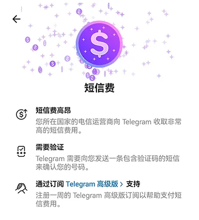 纸飞机收取短信费用